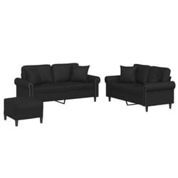 VidaXL 3202165 Ensemble de meubles de salle à manger Noir