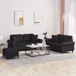 VidaXL 3202165 Ensemble de meubles de salle à manger Noir