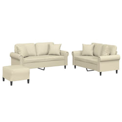 VidaXL 3202166 Ensemble de meubles de salle à manger Crème