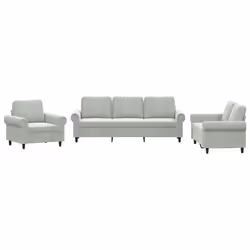 VidaXL 3202170, Gris, mousse, Métal, Polyester, Polywood, Textile, 2,12 m, 77 cm, 80 cm
