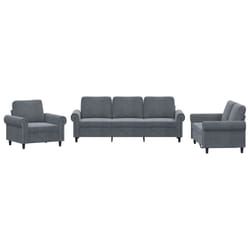 VidaXL 3202171 Ensemble de meubles de salle à manger Gris