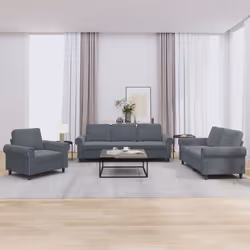 VidaXL 3202171 Ensemble de meubles de salle à manger Gris