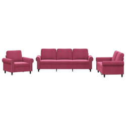 VidaXL 3202174 Ensemble de meubles de salle à manger Rouge