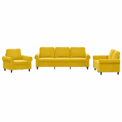 VidaXL 3202176, Jaune, mousse, Métal, Polyester, Polywood, Textile, 2,12 m, 77 cm, 80 cm