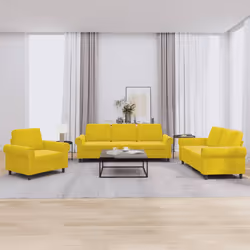 VidaXL 3202176 Ensemble de meubles de salle à manger Jaune