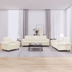 VidaXL 3202178 Ensemble de meubles de salle à manger Crème - Vue supplémentaire 2