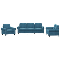 VidaXL 3202179 Ensemble de meubles de salle à manger Bleu