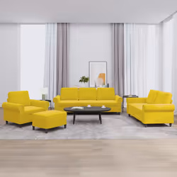VidaXL 3202186 Ensemble de meubles de salle à manger Jaune