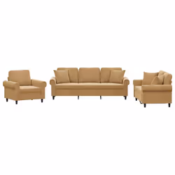 VidaXL 3202187, Marron, mousse, Métal, Polyester, Polywood, Textile, 2,12 m, 77 cm, 80 cm