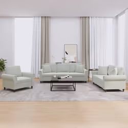 VidaXL 3202190 Ensemble de meubles de salle à manger Gris