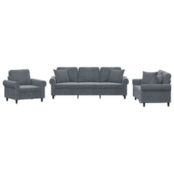 VidaXL 3202191 Ensemble de meubles de salle à manger Gris