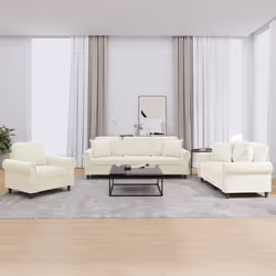 VidaXL 3202198 Ensemble de meubles de salle à manger Crème - Vue supplémentaire 2
