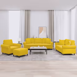 VidaXL 3202206 Ensemble de meubles de salle à manger Jaune