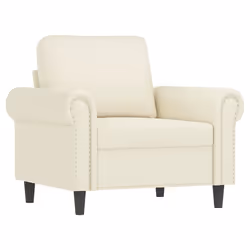 Vidaxl Ensemble De Canapés 4 Pcs Avec Coussins Crème Velours - Vue supplémentaire 3
