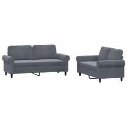 VidaXL 3202211, Gris, mousse, Métal, Polyester, Polywood, Textile, 172 cm, 77 cm, 80 cm