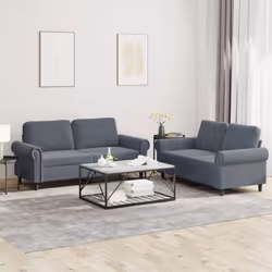 VidaXL 3202211 Ensemble de meubles de salle à manger Gris