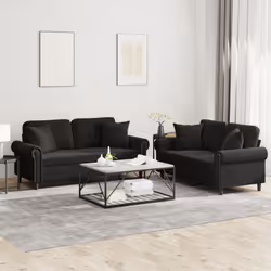 VidaXL 3202215 Ensemble de meubles de salle à manger Noir
