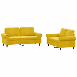 VidaXL 3202216, Jaune, mousse, Métal, Polyester, Polywood, Textile, 172 cm, 77 cm, 80 cm