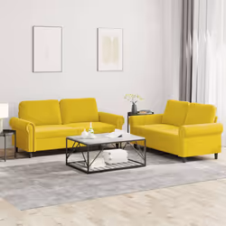 VidaXL 3202216 Ensemble de meubles de salle à manger Jaune