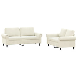 VidaXL 3202218 Ensemble de meubles de salle à manger Crème