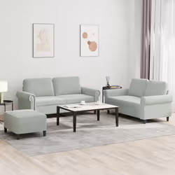 VidaXL 3202220 Ensemble de meubles de salle à manger Gris