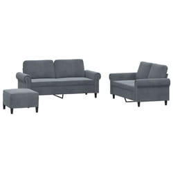 VidaXL 3202221 Ensemble de meubles de salle à manger Gris