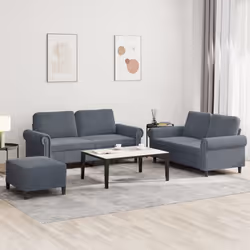 VidaXL 3202221 Ensemble de meubles de salle à manger Gris
