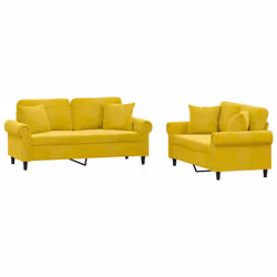 VidaXL 3202226, Jaune, mousse, Métal, Polyester, Polywood, Textile, 172 cm, 77 cm, 80 cm