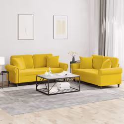 VidaXL 3202226 Ensemble de meubles de salle à manger Jaune