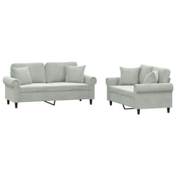 VidaXL 3202230 Ensemble de meubles de salle à manger Gris