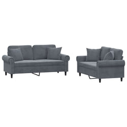 VidaXL 3202231 Ensemble de meubles de salle à manger Gris