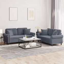 VidaXL 3202231 Ensemble de meubles de salle à manger Gris
