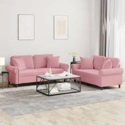 VIDAXL Ensemble 2 pcs - Rose