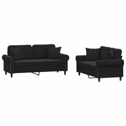 VidaXL 3202235, Noir, mousse, Métal, Polyester, Polywood, Textile, 172 cm, 77 cm, 80 cm