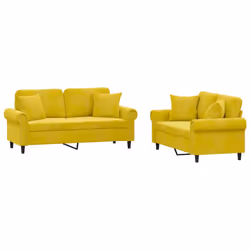 VidaXL 3202236, Jaune, mousse, Métal, Polyester, Polywood, Textile, 172 cm, 77 cm, 80 cm