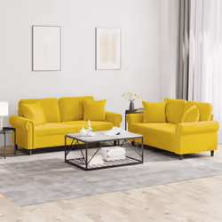 VidaXL 3202236 Ensemble de meubles de salle à manger Jaune