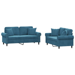 VidaXL 3202239 Ensemble de meubles de salle à manger Bleu