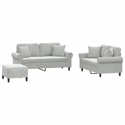 VidaXL 3202240, Gris, mousse, Métal, Polyester, Polywood, Textile, 172 cm, 77 cm, 80 cm