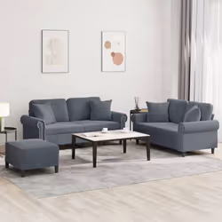VidaXL 3202241 Ensemble de meubles de salle à manger Gris