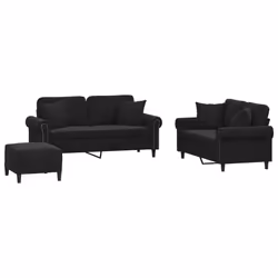 VidaXL 3202245, Noir, mousse, Métal, Polyester, Polywood, Textile, 172 cm, 77 cm, 80 cm