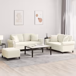 VidaXL 3202248 Ensemble de meubles de salle à manger Crème - Vue supplémentaire 2