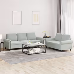 VidaXL 3202250 Ensemble de meubles de salle à manger Gris