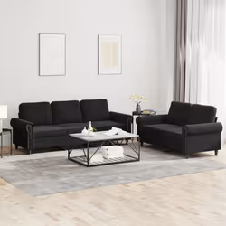 VidaXL 3202255 Ensemble de meubles de salle à manger Noir