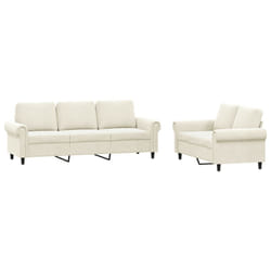VidaXL 3202258 Ensemble de meubles de salle à manger Crème