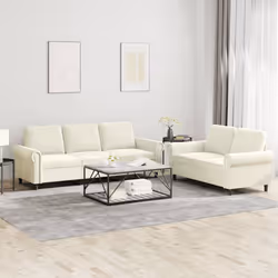 VidaXL 3202258 Ensemble de meubles de salle à manger Crème - Vue supplémentaire 2