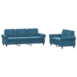 VidaXL 3202259 Ensemble de meubles de salle à manger Bleu