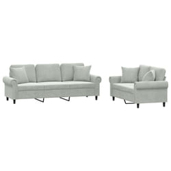 VidaXL 3202260 Ensemble de meubles de salle à manger Gris