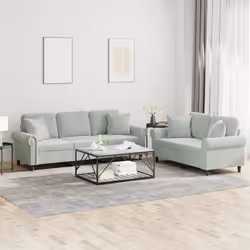 VidaXL 3202260 Ensemble de meubles de salle à manger Gris