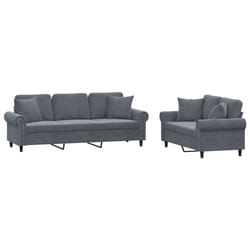 VidaXL 3202261 Ensemble de meubles de salle à manger Gris
