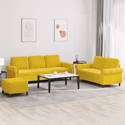 VidaXL 3202266 Ensemble de meubles de salle à manger Jaune